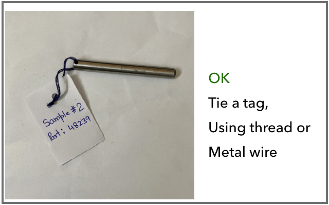 Sample Identification by tag